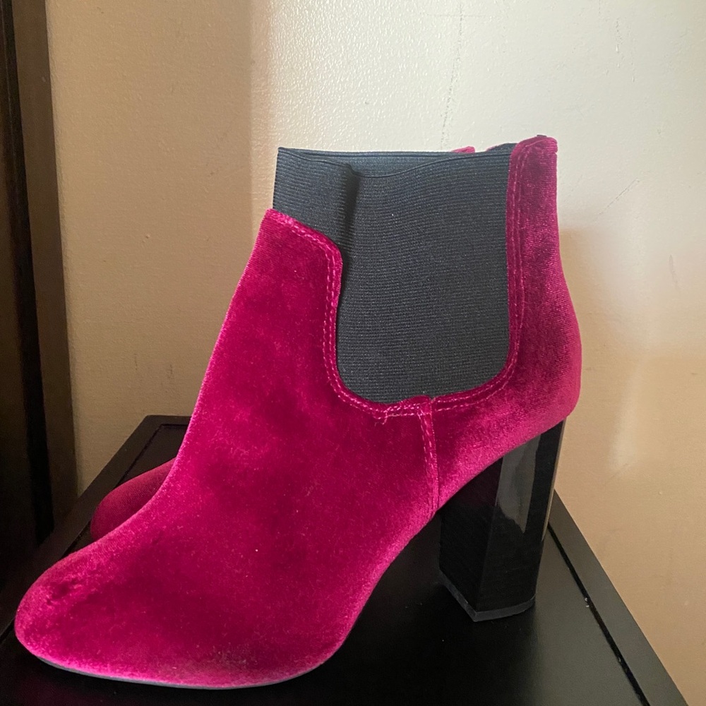 Call it Spring Velvet Ankle Boots